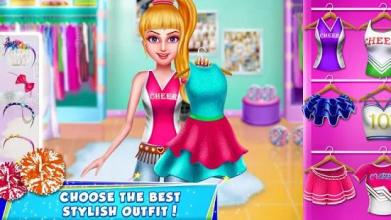 Rich Cheerleader Girl Fashion Makeover Game截图5