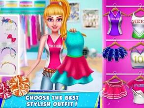 Rich Cheerleader Girl Fashion Makeover Game截图1