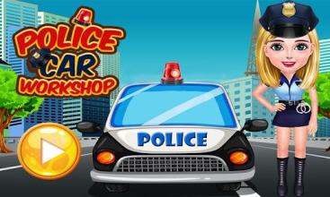 Police Cop Car Wash & Repair Mechanic Workshop截图1