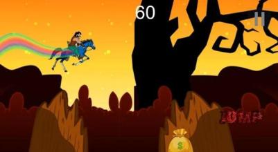 Rainbow unicorn run 2-ninja bahubali & zombie 3截图4