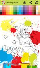 Princess anime Coloring Books for Kids Free Games截图2