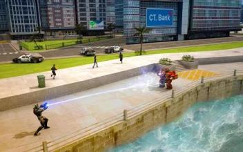 Hybrid Shark Superhero Robot截图3