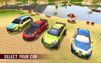 Floating Water Car Driving Simulator: Beach Racing截图2