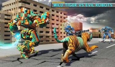 Robot Transforming Wild Tiger Game: Cheetah Games截图2