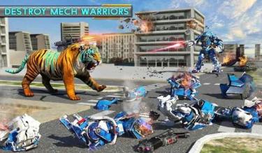 Robot Transforming Wild Tiger Game: Cheetah Games截图1