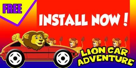 Lion Adventure - Racing Animal Car截图1