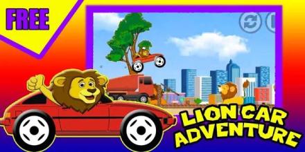 Lion Adventure - Racing Animal Car截图3