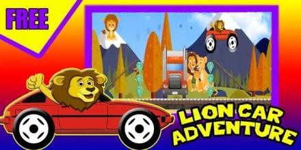 Lion Adventure - Racing Animal Car截图4