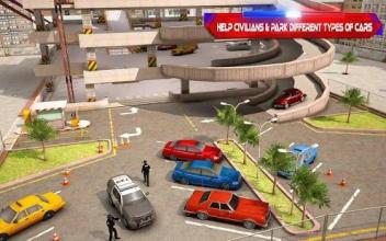 Multistory Police Car Parking Crime Escape Control截图1