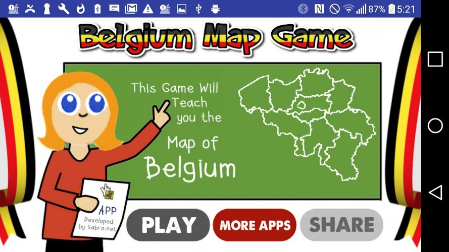 Belgium Map Puzzle Game Free截图1