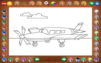 Coloring Book 12 Lite : Airplanes截图1