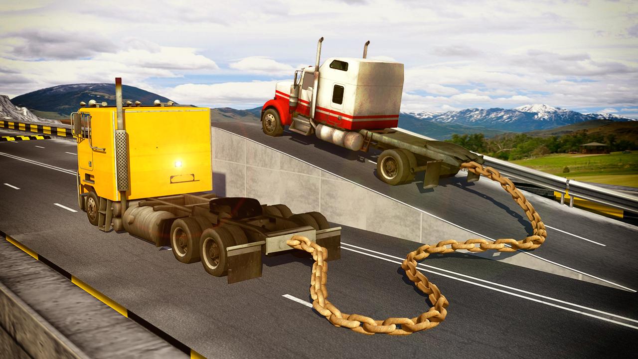 Chained Trucks against Ramp截图1