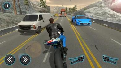 Wrong Way Moto Bike Highway Traffic Racer截图1