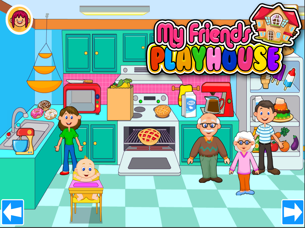 My Pretend House - Kids Family & Dollhouse Games截图2