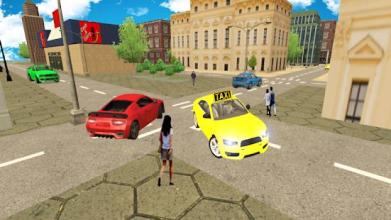 Crazy Car Taxi Game: 3D Car Simulator 2018截图4