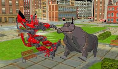 Angry Robot Bull Attack:Robot Fighting Bull Games截图5