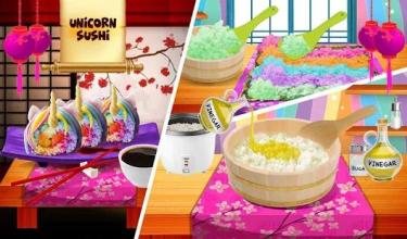 Rainbow Unicorn Sushi Maker! DIY Cooking Game截图4