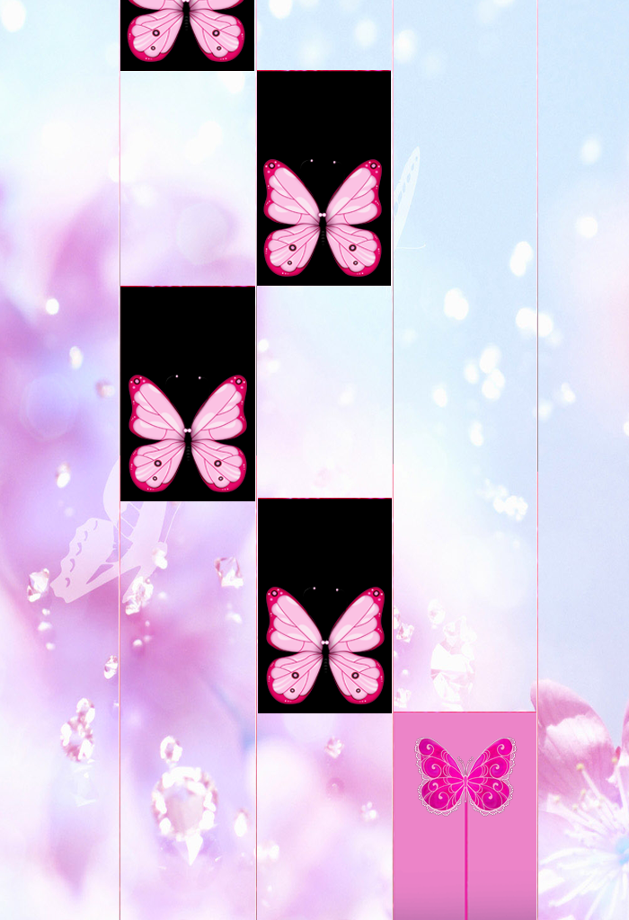 Pink Butterfly Piano Tiles 2018截图2