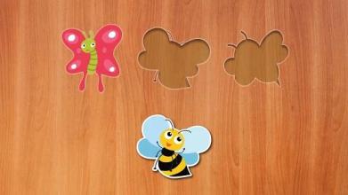 Baby Insect Shape Blocks Puzzle - Educational Game截图1