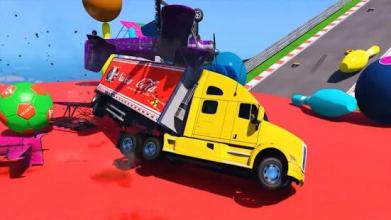 Incredible Superhero Euro Truck Driving Adventure截图2