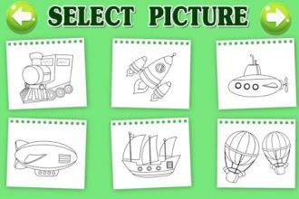 Transport coloring pages : Kids color learning截图3