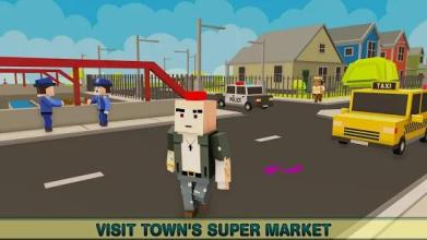 Virtual Life In A Simple Blocky Town截图2