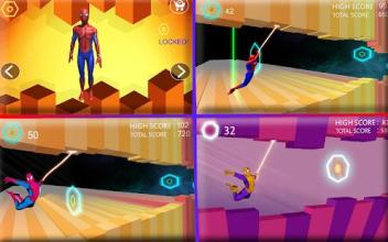 Spider Rides Flying Super Fire Rope Hero Man截图2