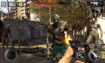 Zombie Shooting Dead Zombie Frontier 3D截图1