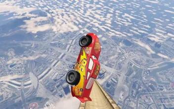 McQueen Mega Ramp Car Racing: Lightning Car Games截图3