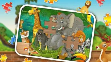 Kids Zoo animal JIgsaw Puzzle截图2