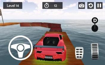 Extreme Car Racing On Impossible Tracks 3D Game截图3