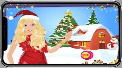 cute santa dressup doll game截图5