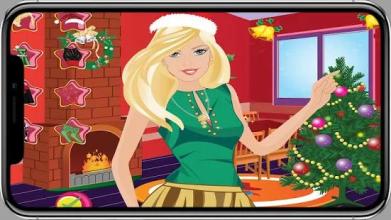 cute santa dressup doll game截图3