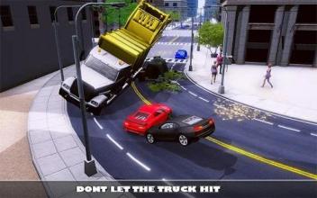 Real Dump Truck Sim 3D:Trash Truck City Pickup Run截图3