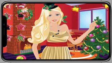 cute santa dressup doll game截图2