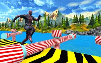 Supehero Water Park Games: Stunt Man Run 3D截图1