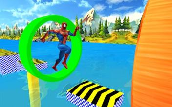 Supehero Water Park Games: Stunt Man Run 3D截图2