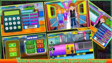 Subway Cashier Cash Register Game for kids free截图1