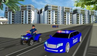 Police Limousine Car ATV Bike:Plane Transport Game截图5