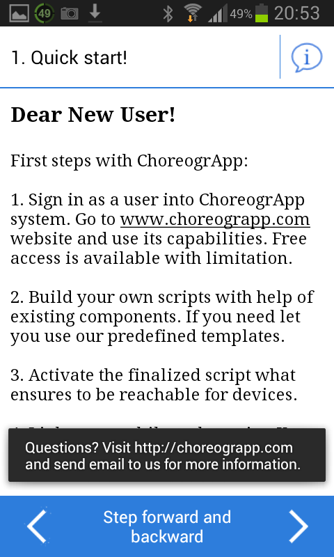 ChoreogrApp - Data Collection截图5