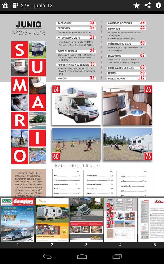 Revista Camping - Caravaning截图5