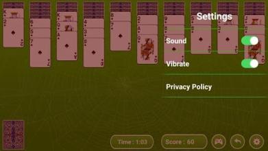Spider solitaire Plus截图1