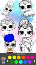 lol surprise dolls coloring book, fashion games截图1