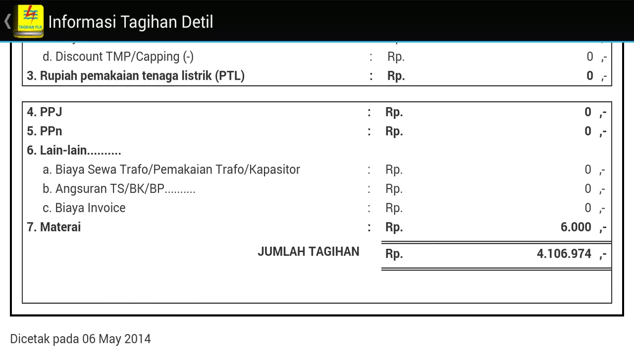 Cek Tagihan PLN截图3