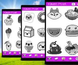 Kawaii Color by Number: Kawaii Pixel Art截图1