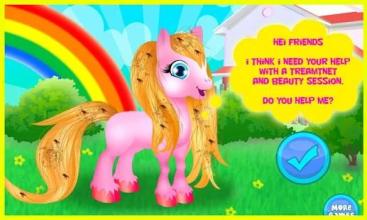 Rainbow Cute Pony Caring截图4