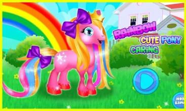 Rainbow Cute Pony Caring截图5