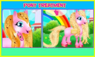 Rainbow Cute Pony Caring截图3