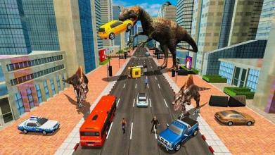 Deadly Dinosaur Simulator: Wild Dino City Attack截图1