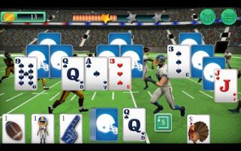 Touch Down Football Solitaire Tri Peaks截图3